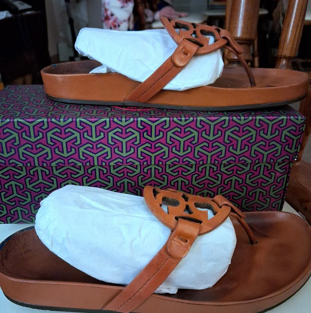 Tory Burch Miller Cloud Thong Sandals Size 8.5 - Picture 3 of 13